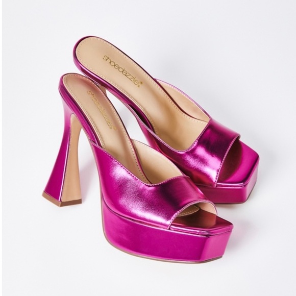 Cassia heeled mule by Just Fab size 8 - Picture 1 of 5